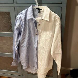 Forever 21 woven shirt 
Ivory / multi size small